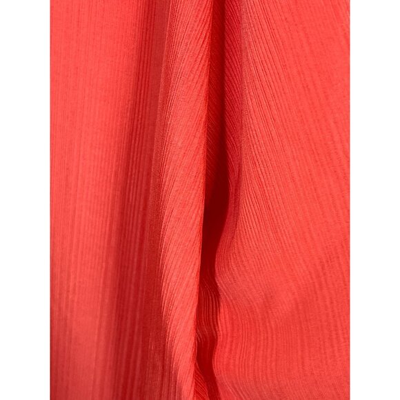 Elie McCarthy Plus 3X Orange Stretch Blouse 3/4 Sleeve Tunic Top - Picture 6 of 10